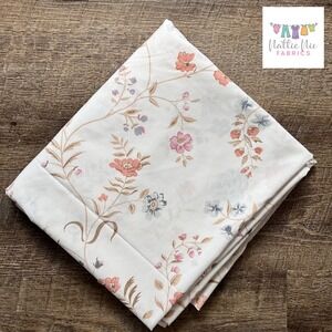 Vintage Queen‎ Size Flat Sheet Lady Pepperell Floral